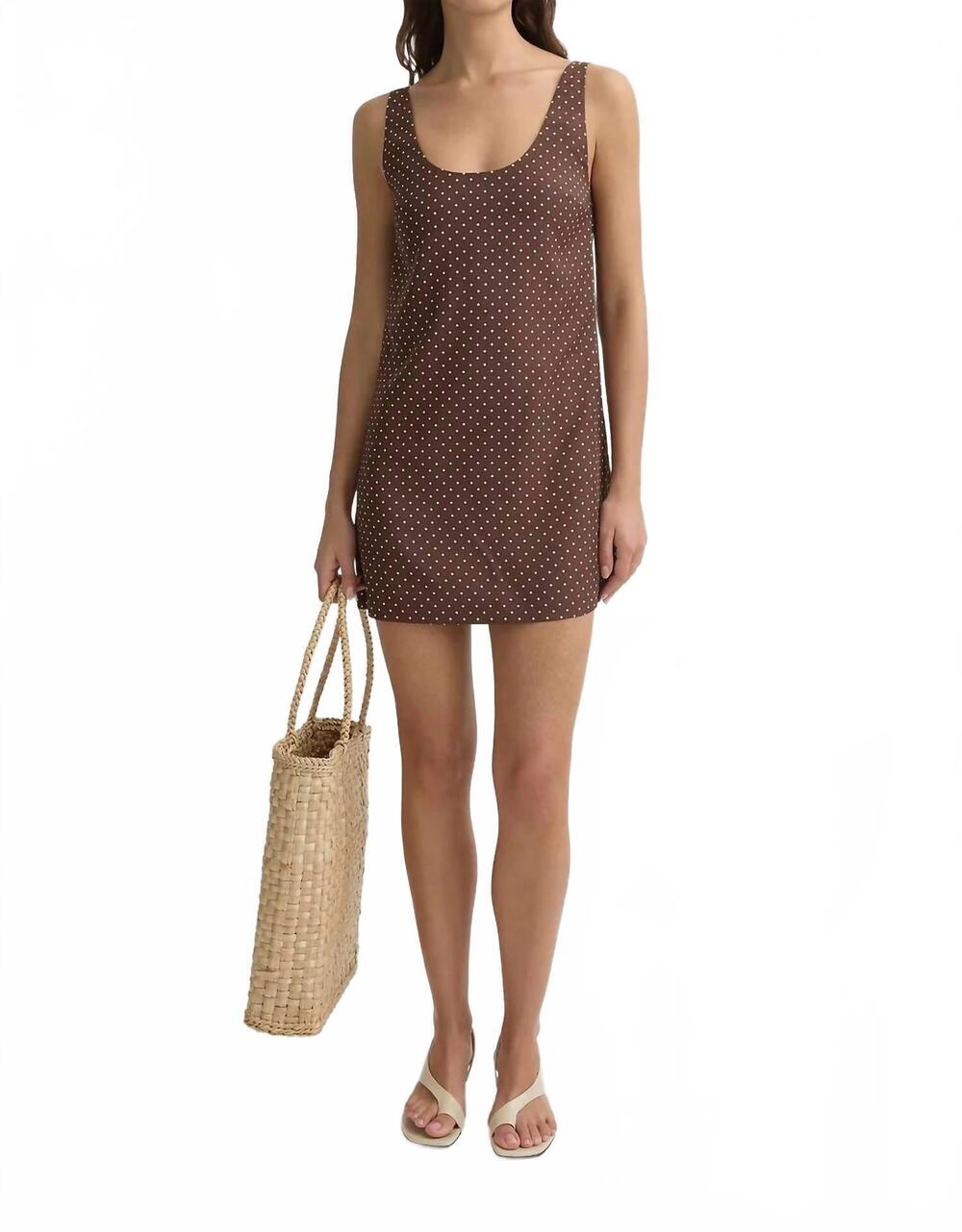 NEW POSSE evie dress in brown